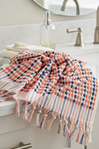 ROVAOS Bloom Premium Banyo Havlusu – 95 x180 cm Kalın Büyük Boy %100 Pamuk