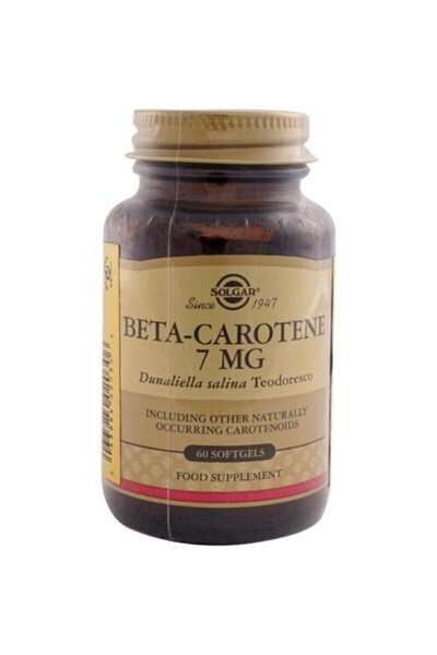 Solgar بيتا كاروتين 7 ملغ 60 كبسولة