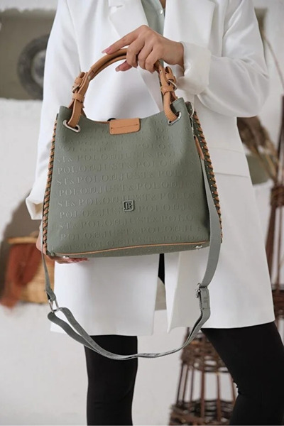Just Polo Women's Waterproof Large Size Luxury Hand and Shoulder Bag Shopper Size: 26 X 30 cm