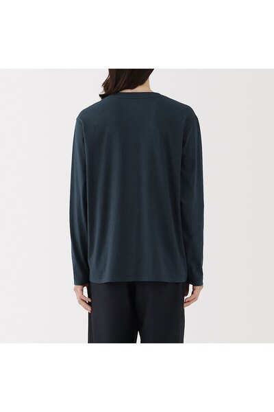 Muji Washed Jersey Crew Neck Long Sleeve T-Shirt