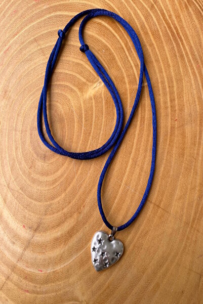 Shepidi Silver Heart Flosh String Necklace