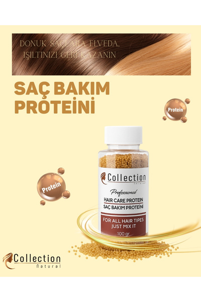 collection naturel Saç Bakım Proteini Dökülmelere / Yıpranmalara Karşı Profes...