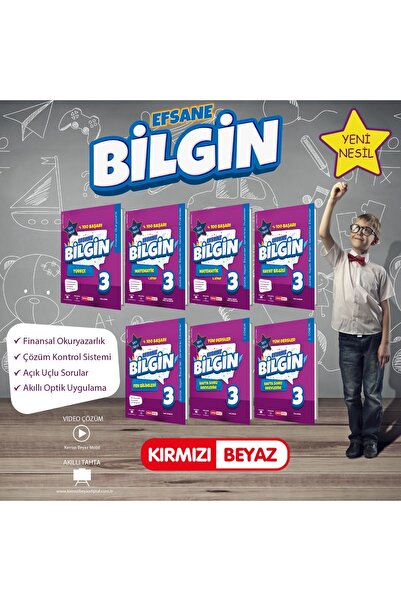 Kırmızı Beyaz Yayınları 3. SINIF EFSANE BİLGİN SET (Güncel Baskı) 2025-2026