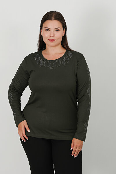 Lanze Stone Print Combed Cotton Blouse