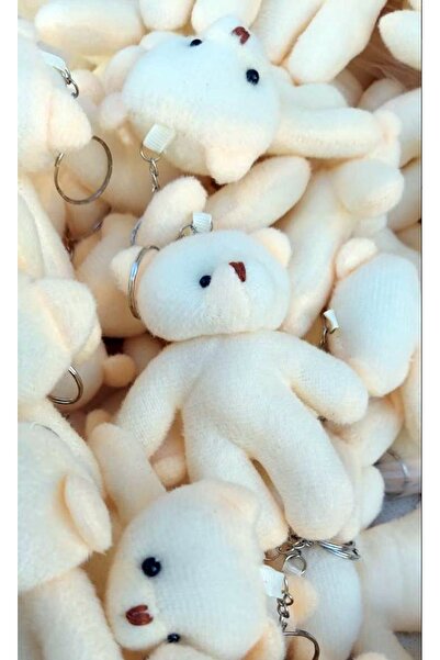 DOĞALYA Gift Plush Teddy Bear Bag Ornament and Keychain 12 Pieces