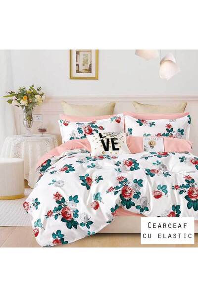 Patul Fine Cotton 2-Sided Bedding, 1 Person, Fitted Sheet 140x200, 4 Pieces