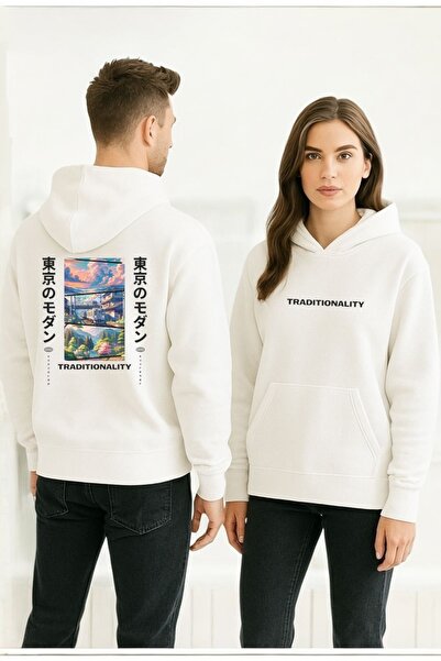 ArtYus Tradiționalitate Colorat cu imprimeu cu glugă Swea tricou