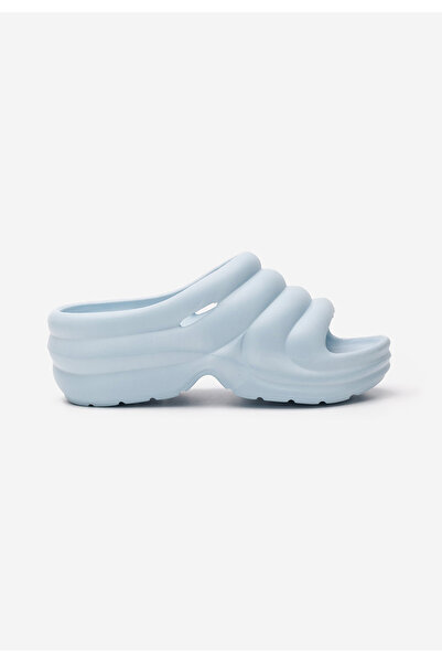 B T Shoes Παντόφλες με πλατφόρμα Etana Γαλάζιο