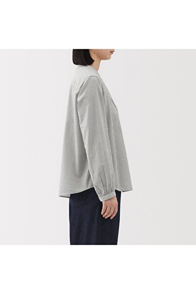 Muji Cotton Voile Long Sleeve Blouse