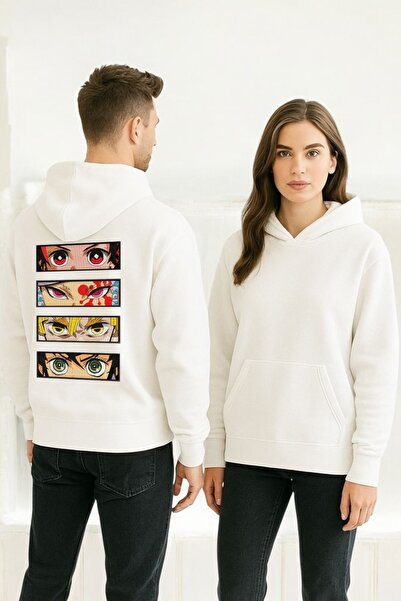 ArtYus سويت شيرت بقلنسوة مطبوع عليه رسوم متحركة ناروتو ملونة