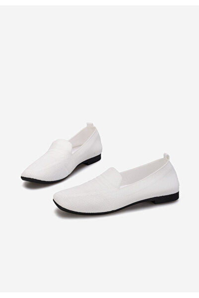 B T Shoes Biele mokasíny dámske Kirrana