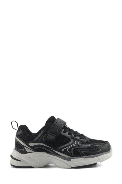 lumberjack Bulk Schwarze Leder-Sneaker für Jungen