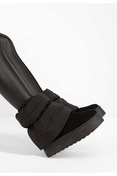 B T Shoes Aydena black platform Ug boots