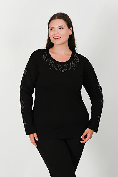 Lanze بلوزة من القطن الممشط بطبعة حجرية