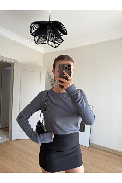 BAŞARAN Ανθρακί βασική μπλούζα