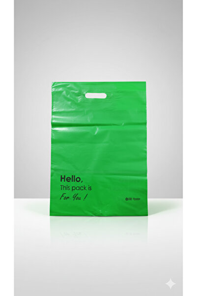 Ta-Fu Global هيلو-جرين مطبوع كيس 1 كجم = 36 قطعة (35×50 أخضر)