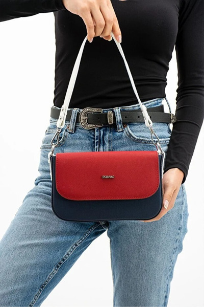 Just Polo حقيبة يد وكتف نسائية أنيقة مقاومة للماء مناسبة للاستخدام اليومي مقاس: 23 × 14 سم