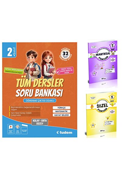 Tudem Yayınları 2. Sınıf Tüm Dersler Soru Bankası Sayısal Yorum Mantıksal Yor...