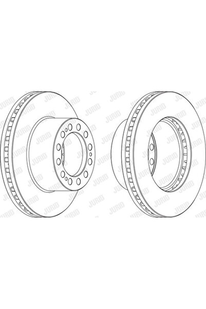 Jurid Disc frână spate stânga/dreapta