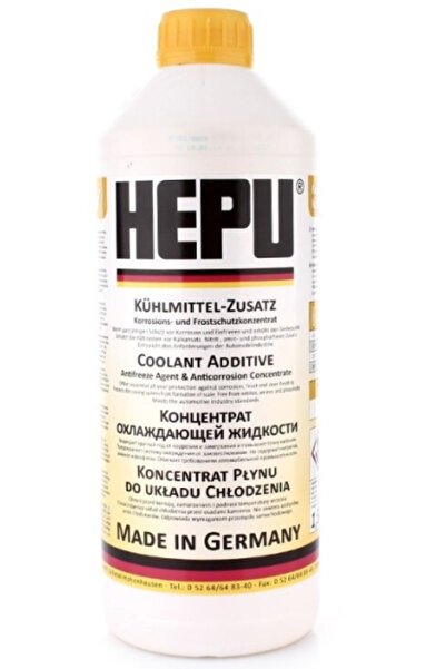 HEPU Antigel G11 P999-YLW concentrat, culoare galben, volum 1.5 litri