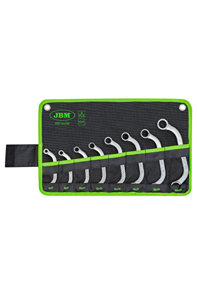 JBM Set de chei inelare semiluna 54159, cu deschideri de 6x7 mm, 8x9 mm, 10x11 mm, 12x13 mm, 14x15 m