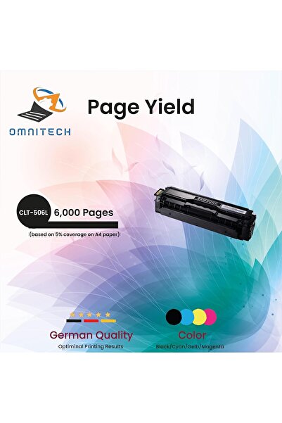 Omnitech Omni Tech CLT-506L Black High Yield Toner Cartridge - Compatible wit...
