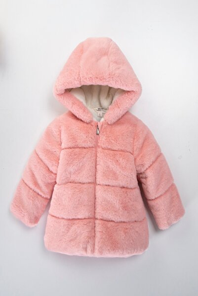 PODIUM GYM Trend Özel Seri Kürklü Sevimli Baby İçi Kürklü Cepli Kapüşonlu Kış...
