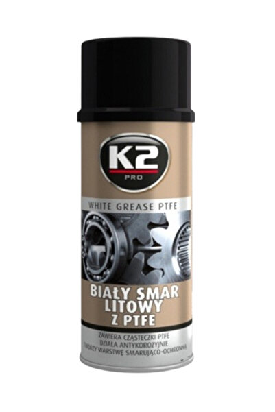 K2 Spray W121 lubrifiant vaselina alba cu teflon WHITE GREASE PTFE, 400 ml