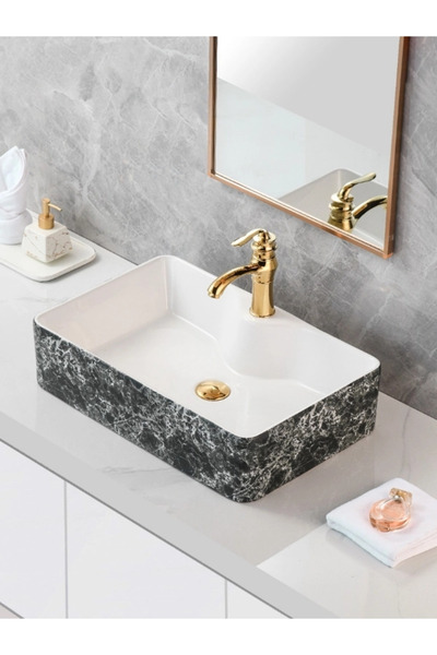 yediyapı Tezgah Üstü Seramik Çanak Lavabo Banyo Lavabosu