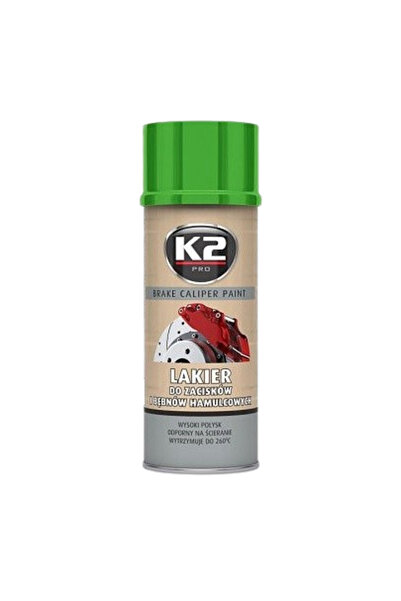 K2 Spray vopsea BRAKE CALIPER PAINT L346ZI, verde, pentru etriere frână, 400 ml