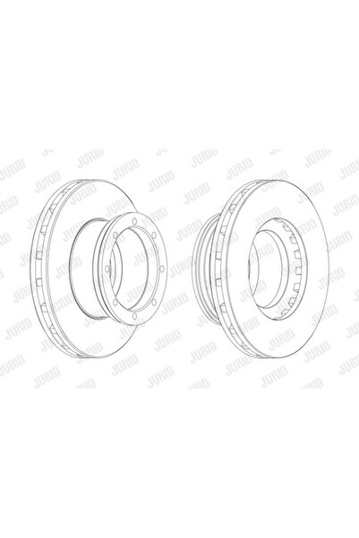 Jurid Disc frana spate stg/dr pentru MERCEDES-BENZ