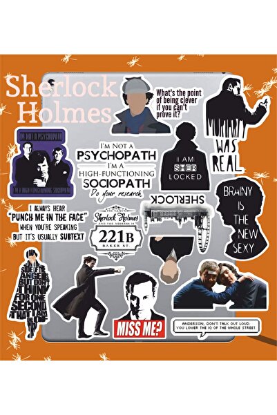 Hediyeni Al مجموعة ملصقات شيرلوك هولمز السلسلة 2 |   مفكرة لابتوب، دفتر ملاحظ...
