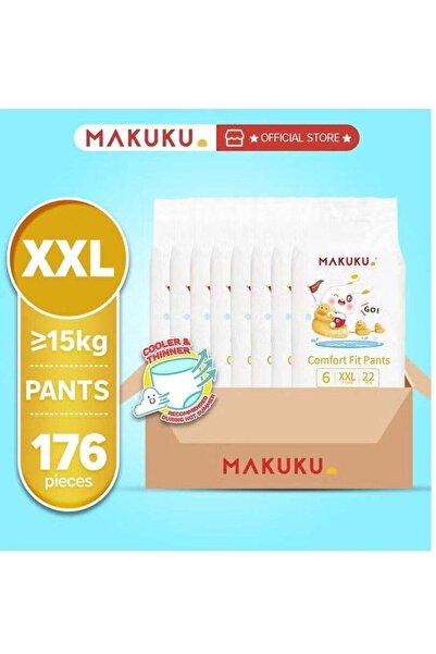 MAKUKU Comfort Fit Pants Diapers Size 6 15+kg 18-24 months 176 Diapers