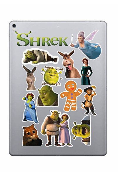 Hediyeni Al Shrek Seri 2 Sticker Seti | Laptop Ajanda Notebook Tablet Telefon...