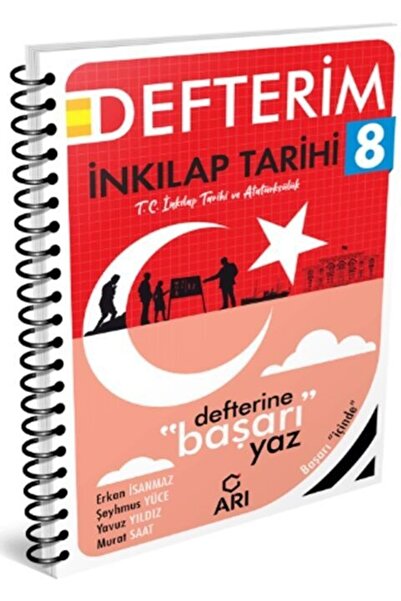 Ankara Kitap Merkezi 8. Sınıf Sosyalimo Akıllı İnkılap Tarihi Defteri Arı Yay...