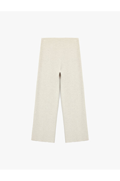 Koton Regular Waist Ribbed Wide Leg Pants