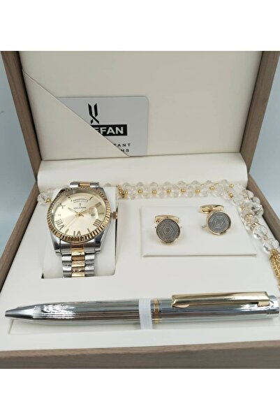 LV LEFAN طقم ساعه رجالي من