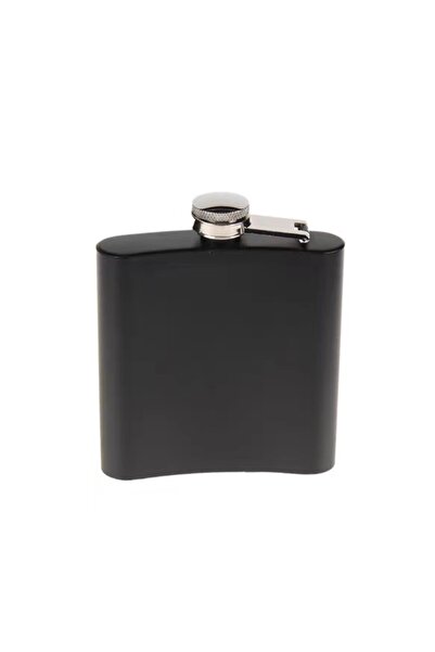 TTT Black 6 oz / Steel Pocket Liquor Flask