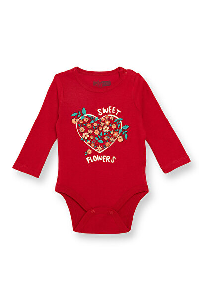 ebebek Hello Baby HelloBaby Kız Bebek Uzun Kol Body Ribana Çıtçıtlı Yaka