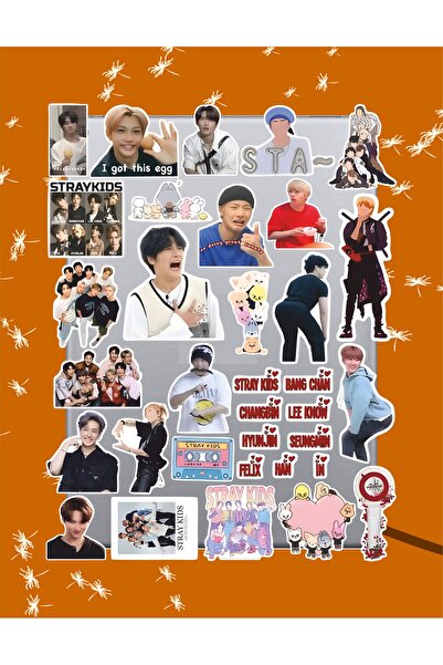 Hediyeni Al مجموعة ملصقات ستراي كيدز |   ملصق للكمبيوتر المحمول والدفتر والتابلت والهاتف ودفتر الملاحظات ومجلة البوليت