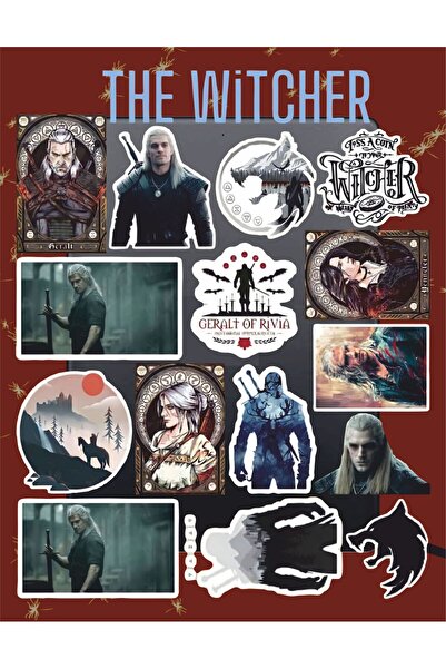 Hediyeni Al مجموعة ملصقات ذا ويتشر |   ملصق للكمبيوتر المحمول والدفتر والتابلت والهاتف ودفتر الملاحظات ومجلة البوليت