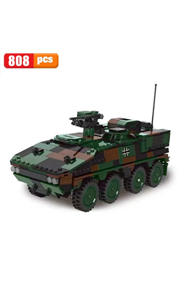 Choice16 06043 808pcs Military Series T92 Tank Leopard-2A6 Challenger 2 Type99 Main Battle Tank Building Bloc