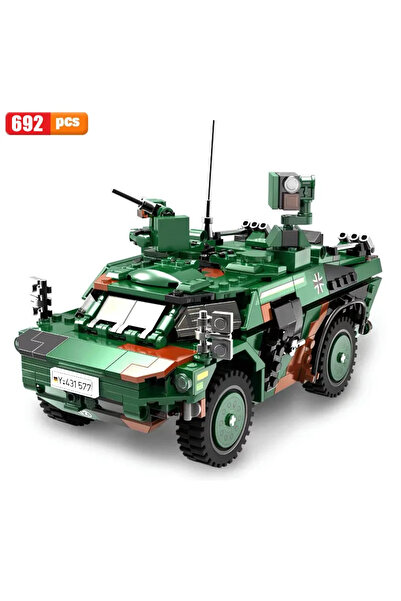 Choice3 06053 692pcs Military Series T92 Tank Leopard-2A6 Challenger 2 Type99 Main Battle Tank Building Bloc