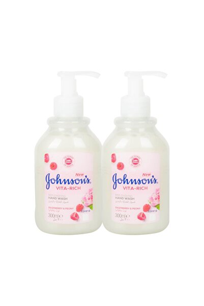 Johnson & Johnson غسول اليدين فيتا ريتش من جونسون برائحة التوت والفاوانيا، 2 × 300 مل