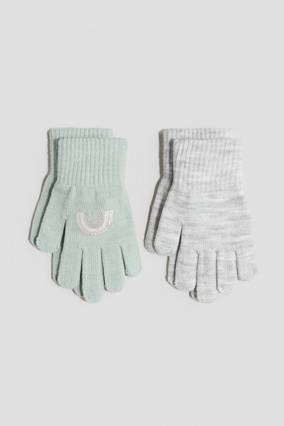 H&M 2’li İnce Triko Eldiven