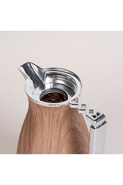 Dallaty 2 Pieces Plastic Vacuum Flask Koufa Light Wood 1L