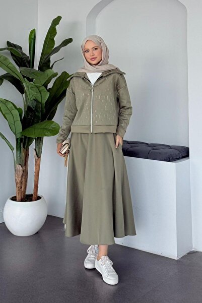 Hazamoda طقم تنورة مايا تشيستون مينت