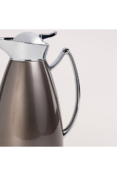 Dallaty Steel Flask Italian Brown/Chrome 1 Liter