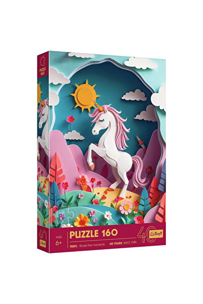 Trefl Puzzle 160 unicorn, copii varsta 6 ani pana la 10 ani