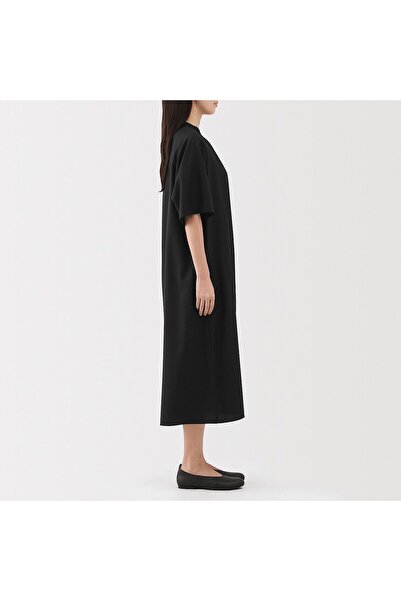 Muji Lyocell Blended 1/2 Sleeve Dress